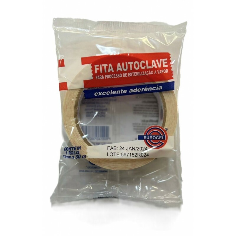 FITA PARA AUTOCLAVE 19 MM X 30 M - EUROCEL