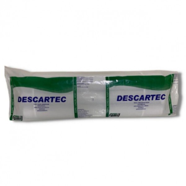 PAPEL LENÇOL DESCARTEC BRANCO 50CM X 50M PCT C/6 UN